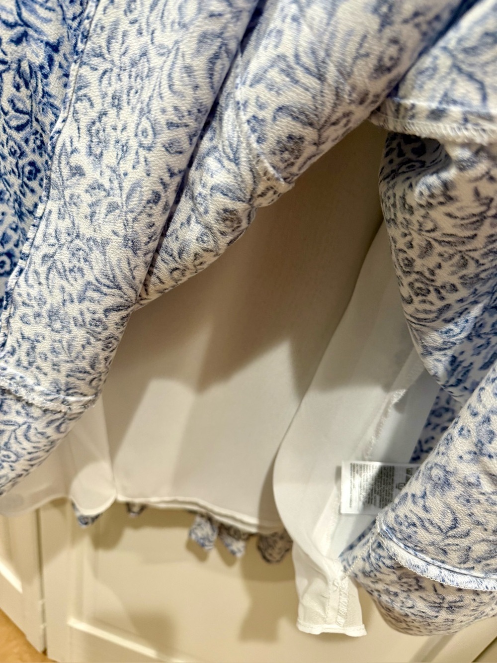 Banana Republic Petite 2-Piece Blue & White Floral Set - Petite Small / 8 - Picture 10 of 10